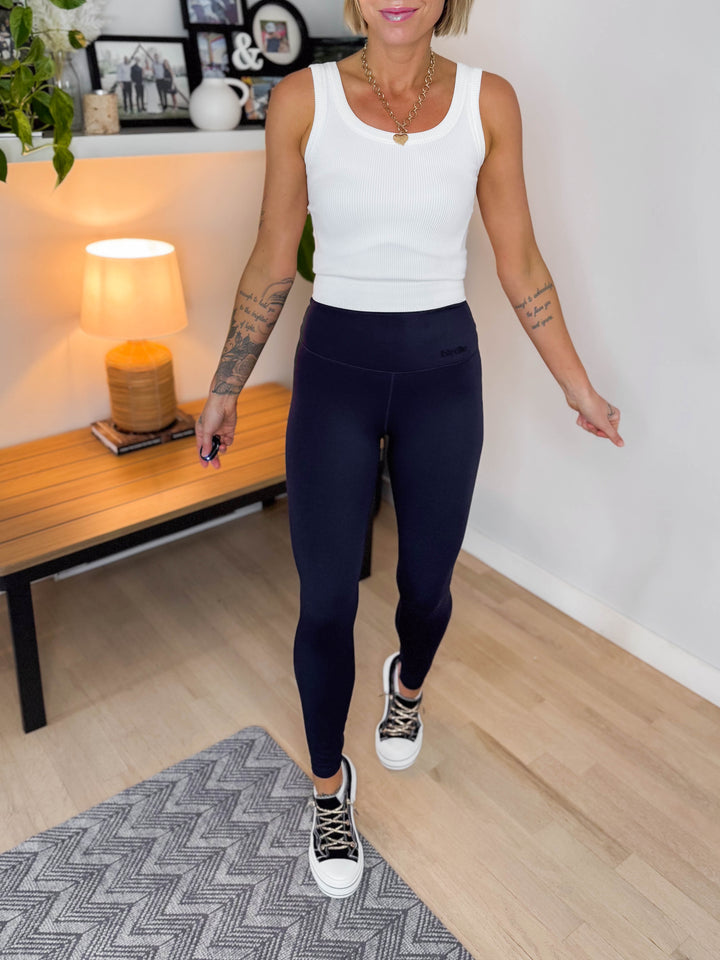 Brinley Melt Leggings- NAVY