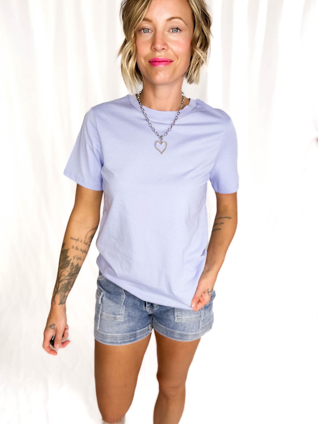 ONLY Percy T-Shirt- BABY LAVENDER-FINAL SALE