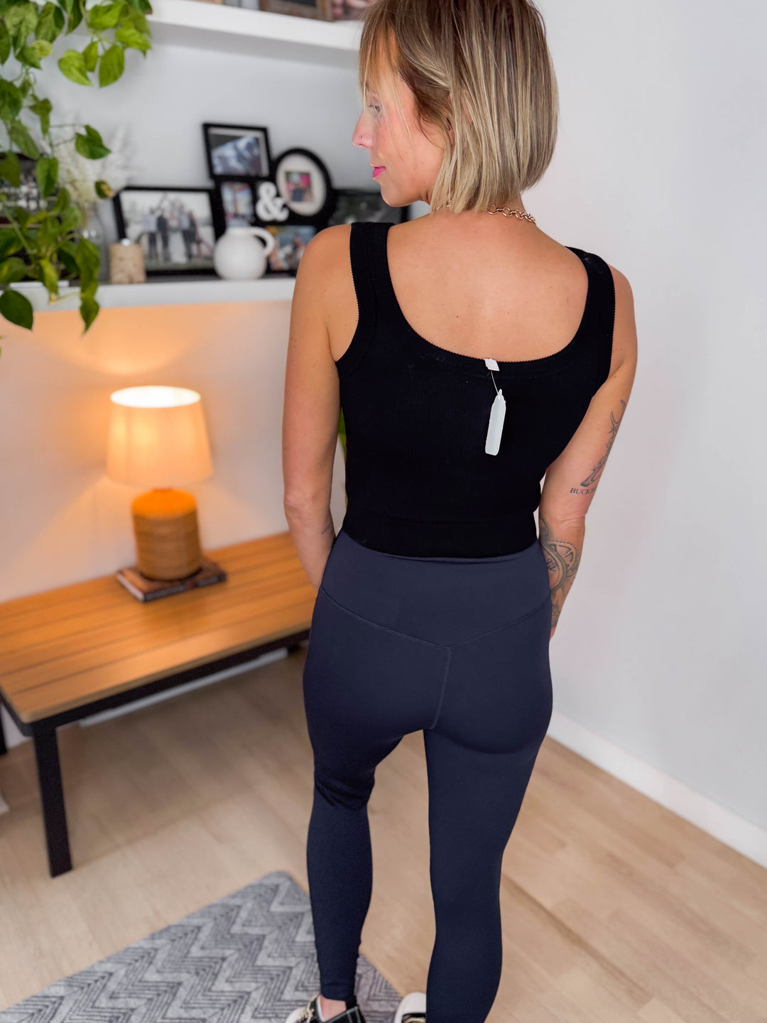 Remi Seamless Ribbed Brami- BLACK