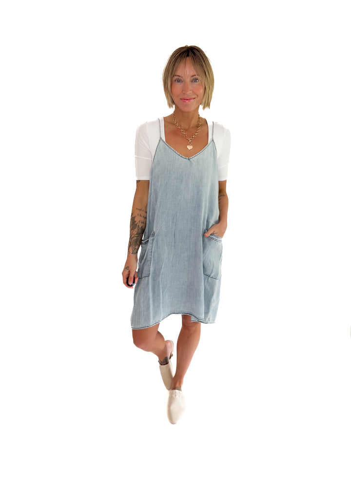 Kelsey Tencel Mini Dress- LIGHT