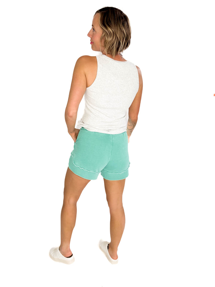 Tara Ribbed Tank- HTHR GREY-FINAL SALE