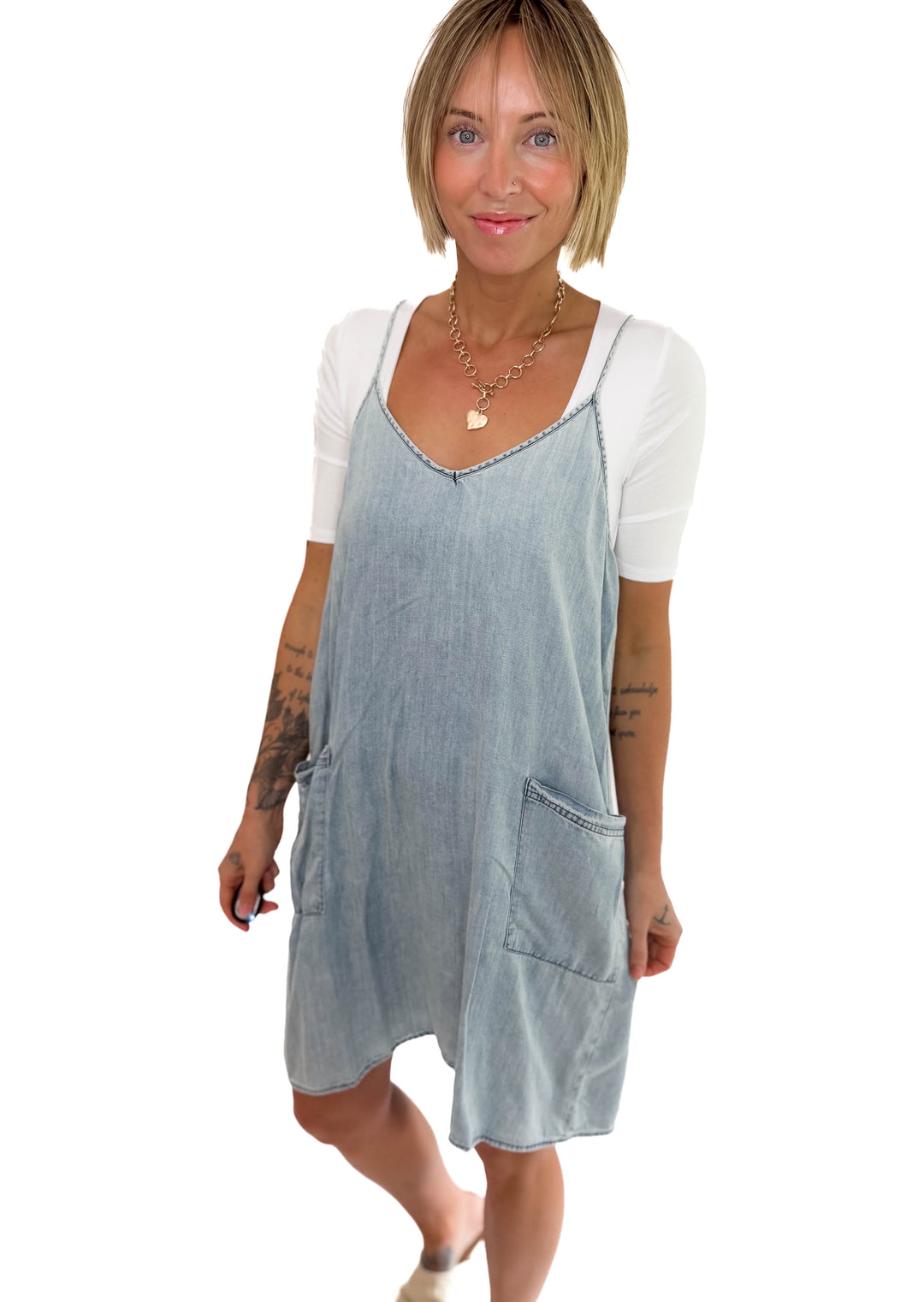 Kelsey Tencel Mini Dress- LIGHT