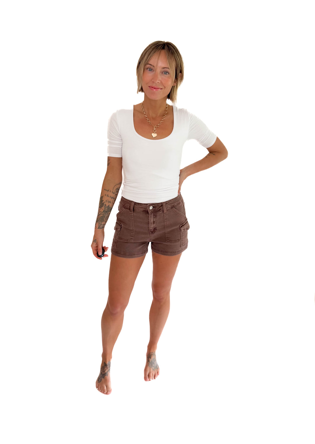 Natalia 1/2 Sleeve Jersey Knit Top- WHITE-FINAL SALE *S*