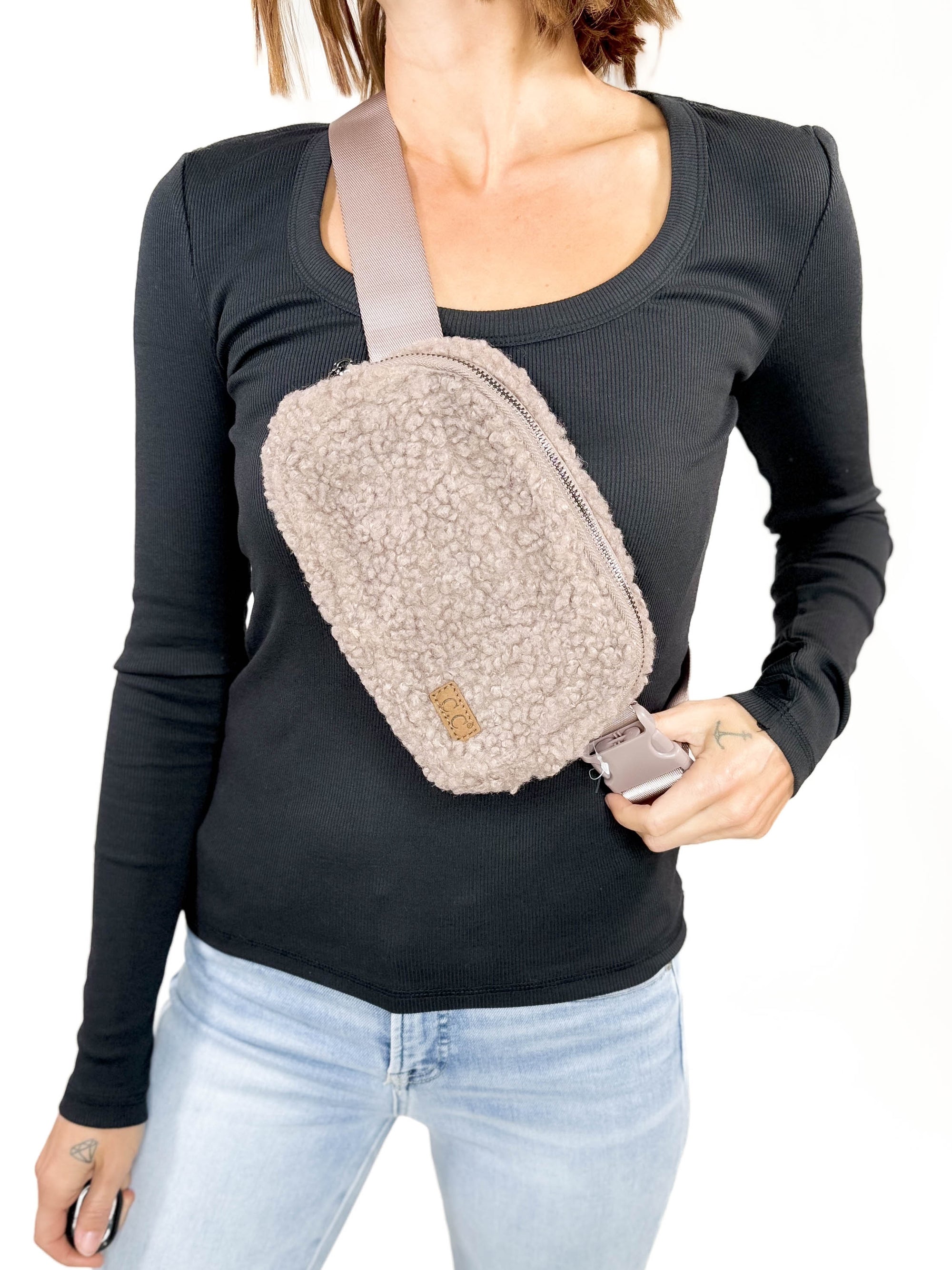 CC Sherpa Fanny Bag- TAUPE