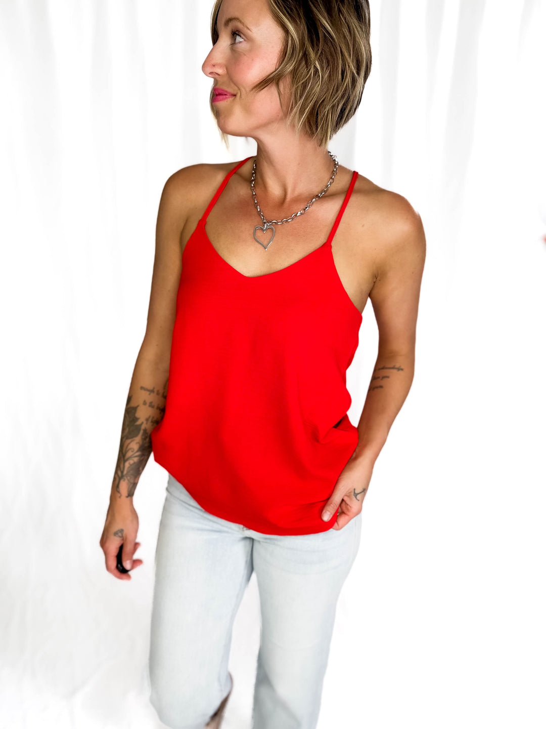 Trinity Cami Top- POPPY-FINAL SALE