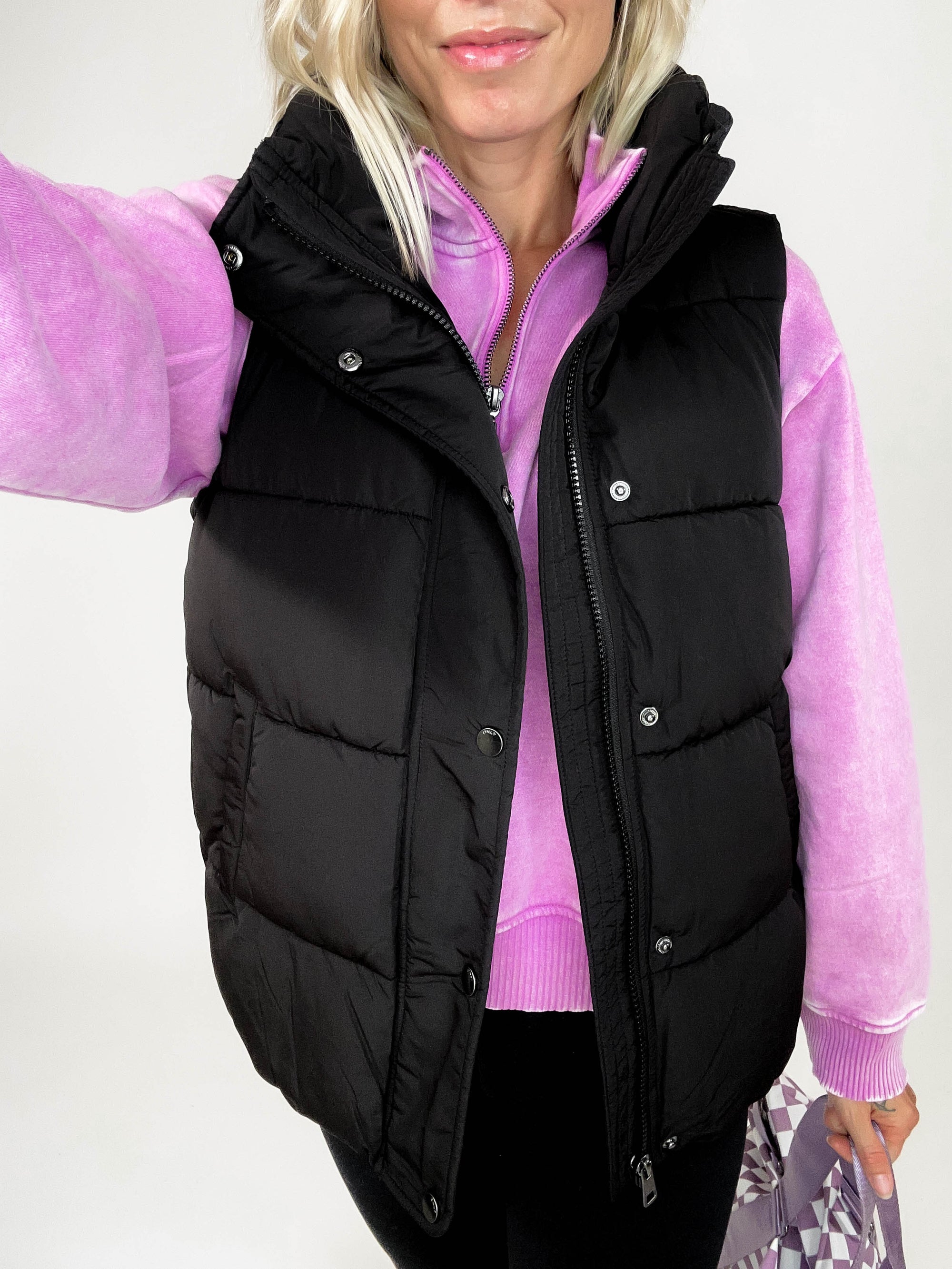 ONLY Rainer Puffer Vest- BLACK-FINAL SALE