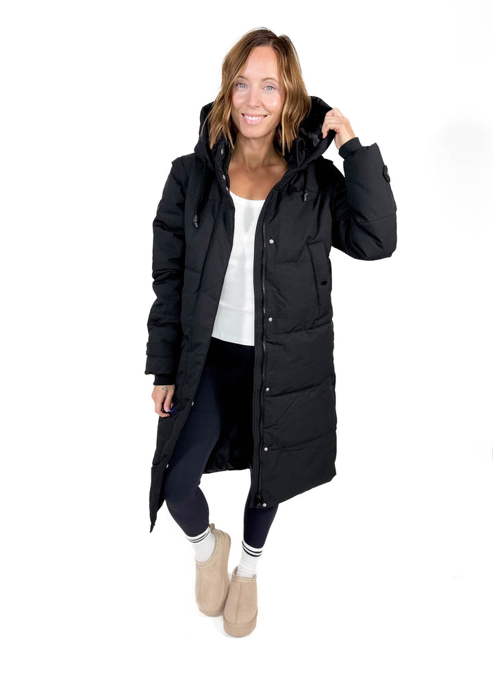VERO MODA Cedar 2-in-1 Puffer Coat/Vest- BLACK