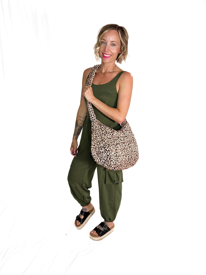 Leopard Quilted Bag