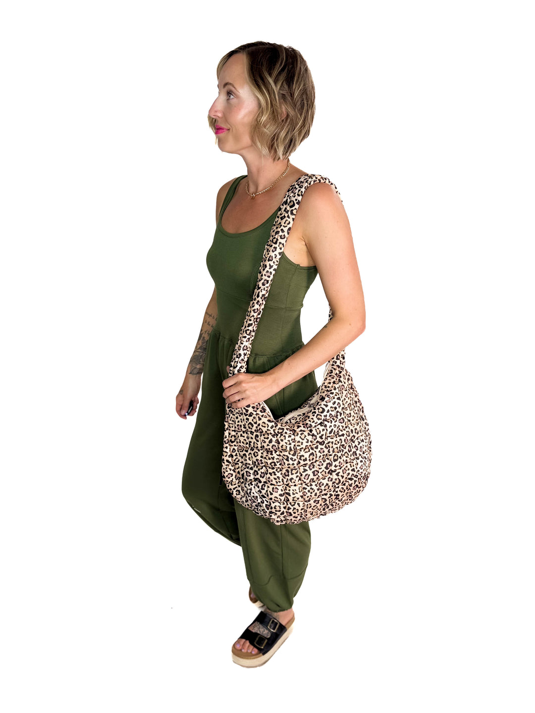 Leopard Quilted Bag