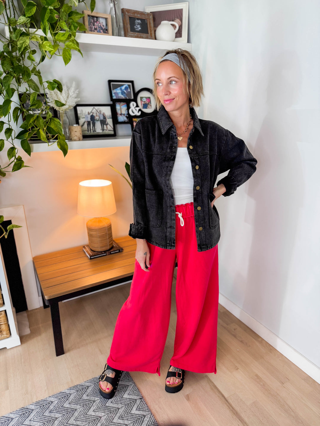 Patina Vintage Denim Jacket- BLACK