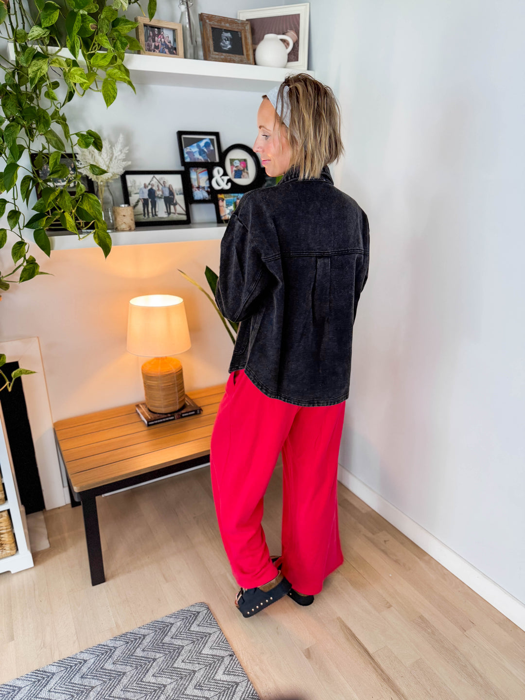 Patina Vintage Denim Jacket- BLACK