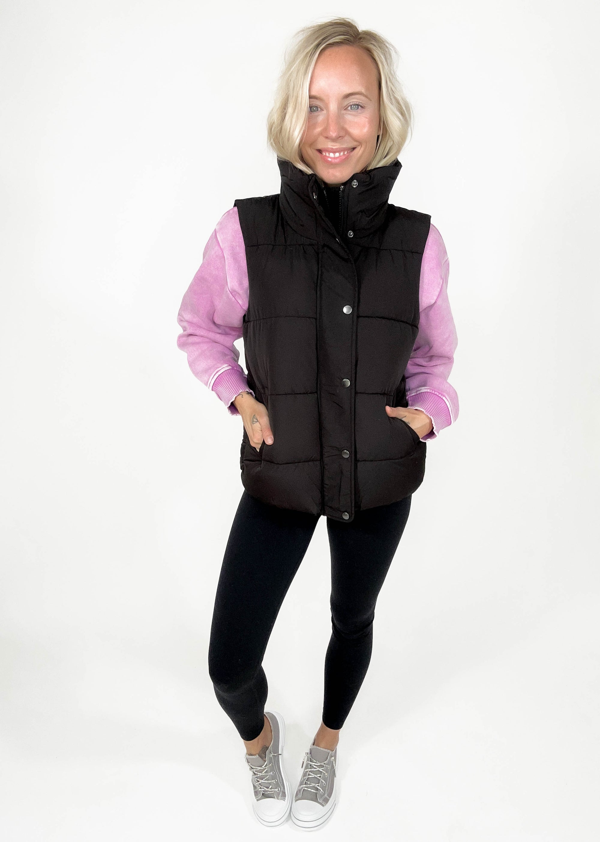 ONLY Rainer Puffer Vest- BLACK-FINAL SALE