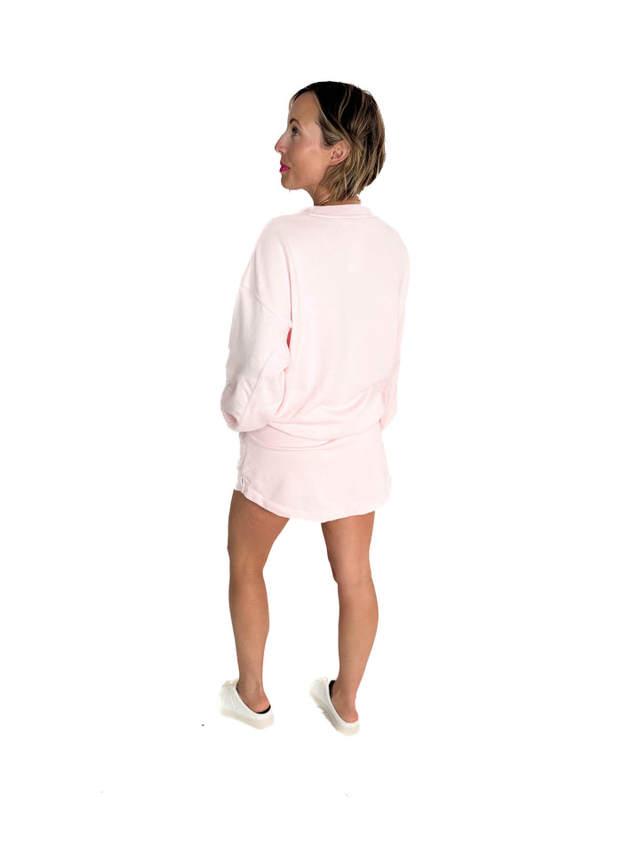 Karla French Terry Pullover- SEASHELL PINK-FINAL SALE