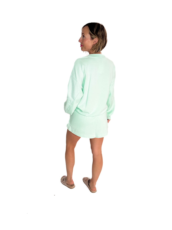 Karla French Terry Casual Skort- FRESH MINT-FINAL SALE