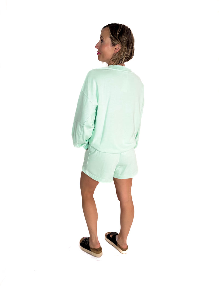 Karla French Terry Basic Shorts- FRESH MINT-FINAL SALE