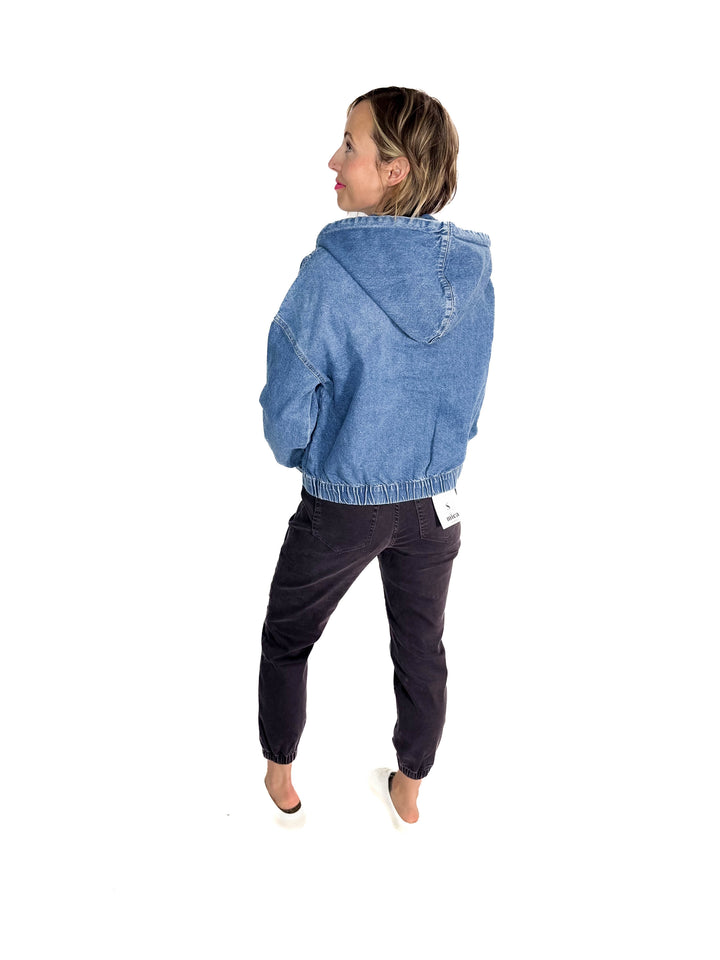 ONLY Kenzie Denim Hoodie Jacket- MEDIUM WASH **PRE-ORDER ETA AUG 8**