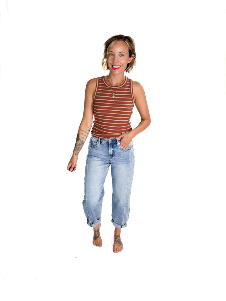 Risen Cruz Barrel Jean- MEDIUM WASH-FINAL SALE