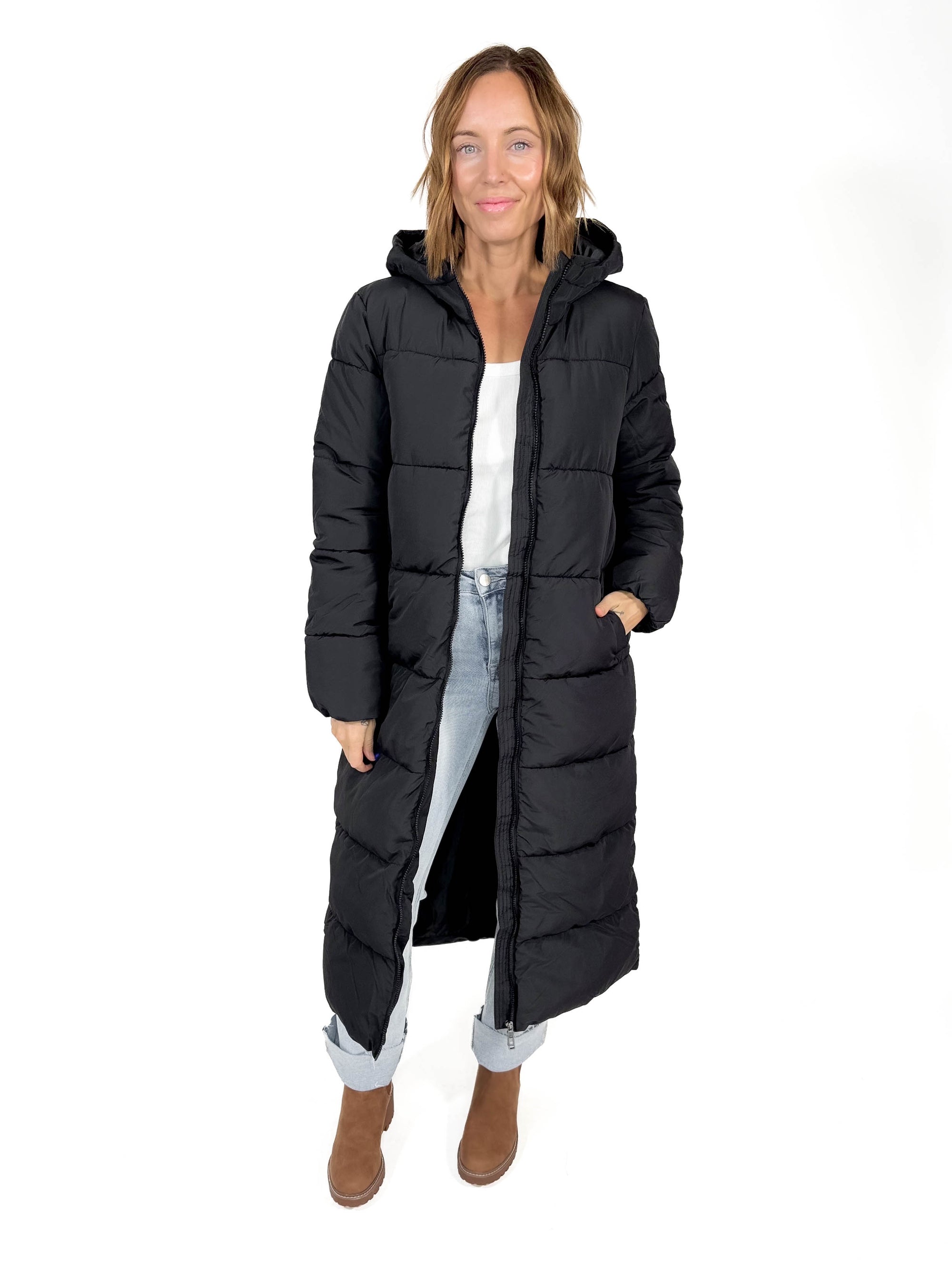 ONLY Montana X-Long Puffer - BLACK