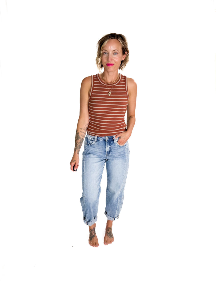 Risen Cruz Barrel Jean- MEDIUM WASH-FINAL SALE