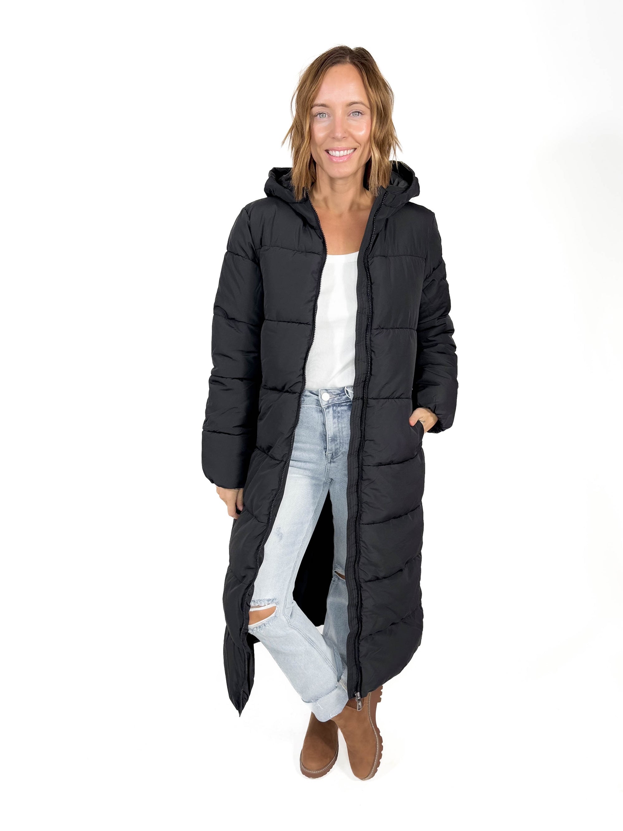 ONLY Montana X-Long Puffer - BLACK