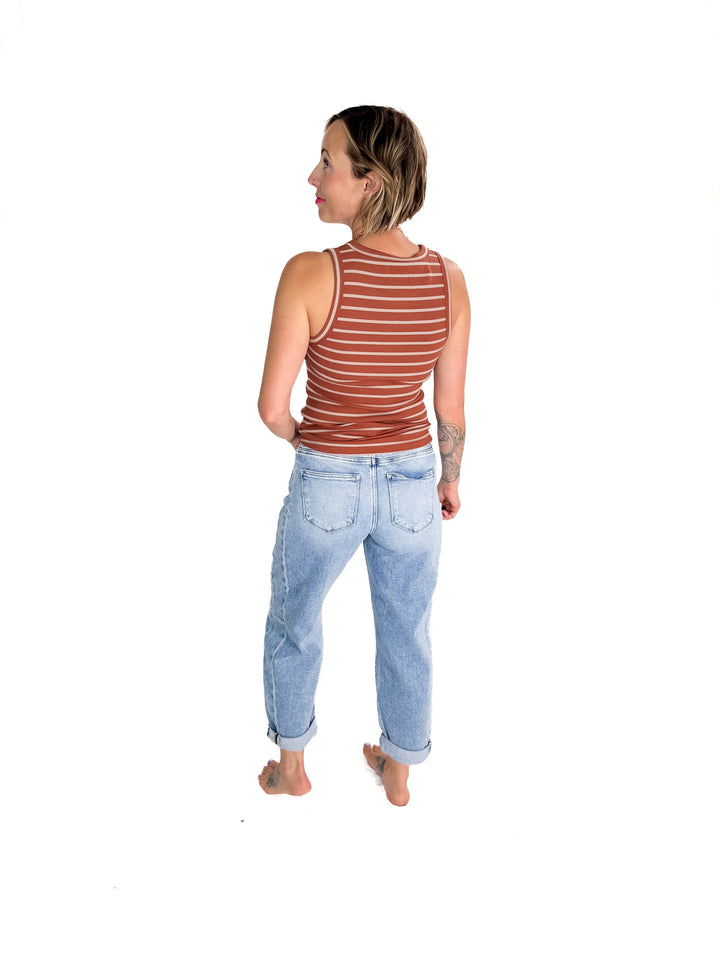 Risen Cruz Barrel Jean- MEDIUM WASH-FINAL SALE