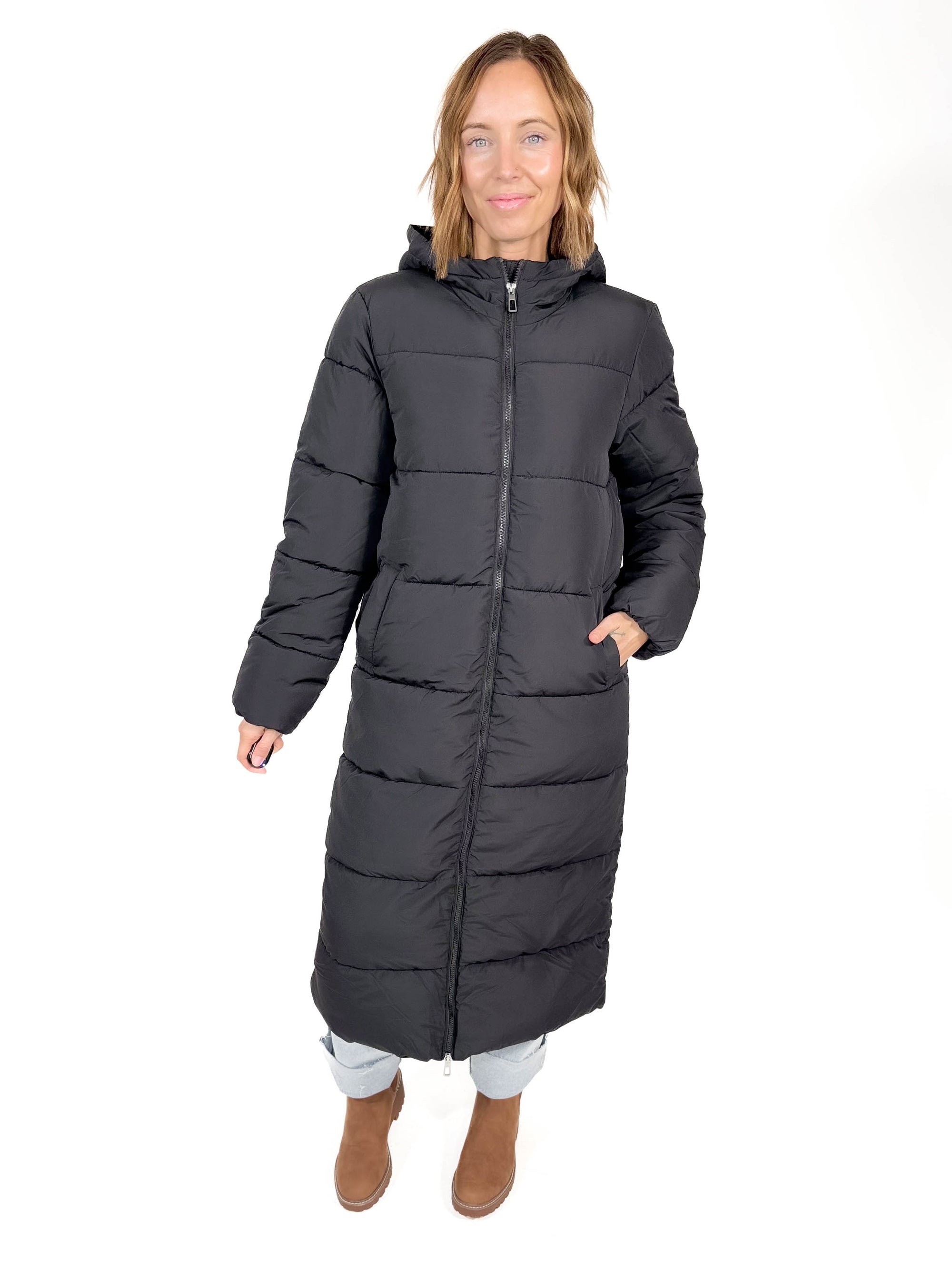 ONLY Montana X-Long Puffer - BLACK