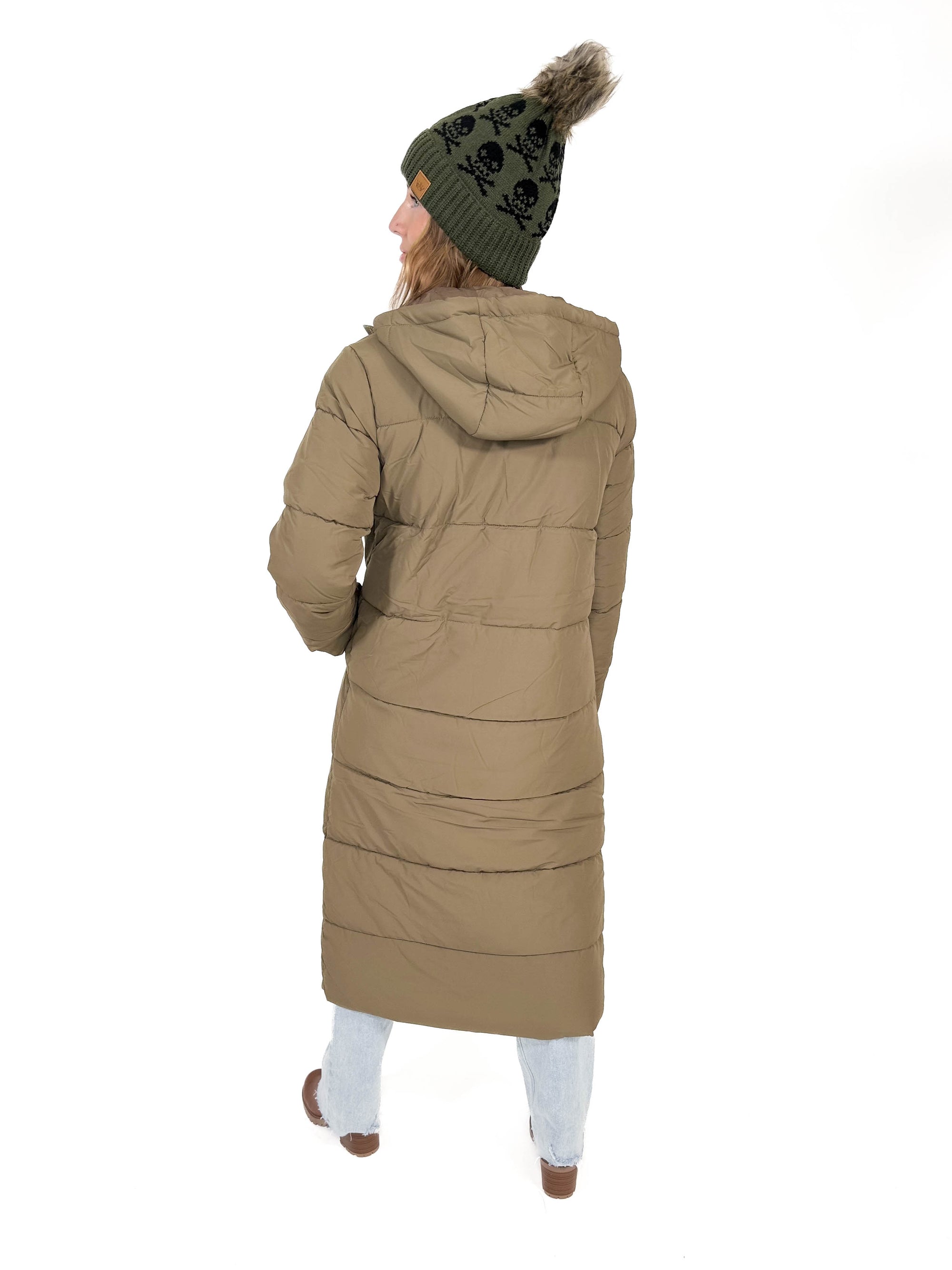 ONLY Montana X-Long Puffer - WALNUT