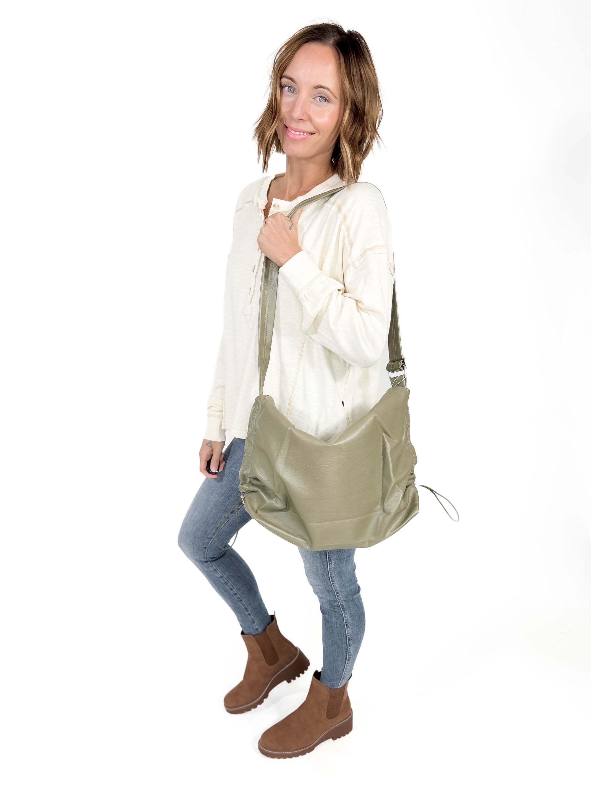 Rolla Cinch Bag- OLIVE-FINAL SALE