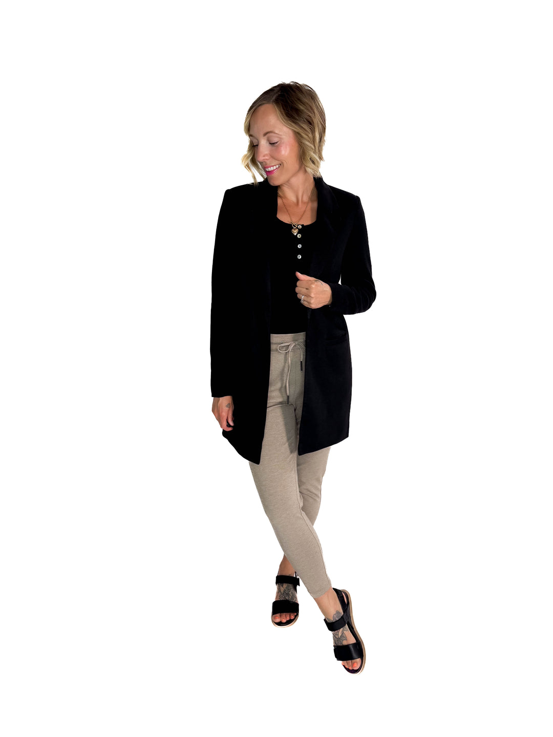 VERO MODA Verina Long Blazer- BLACK