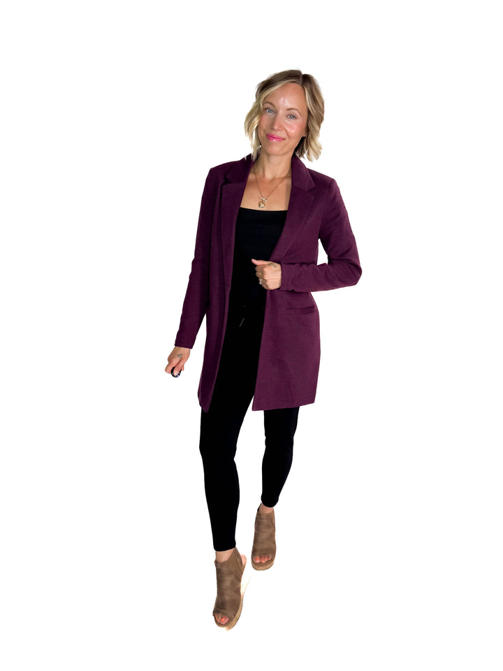VERO MODA Verina Long Blazer- WINE TASTING