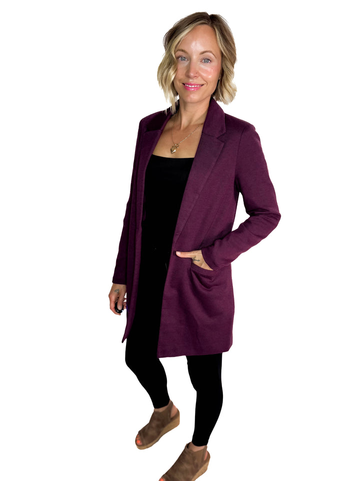 VERO MODA Verina Long Blazer- WINE TASTING