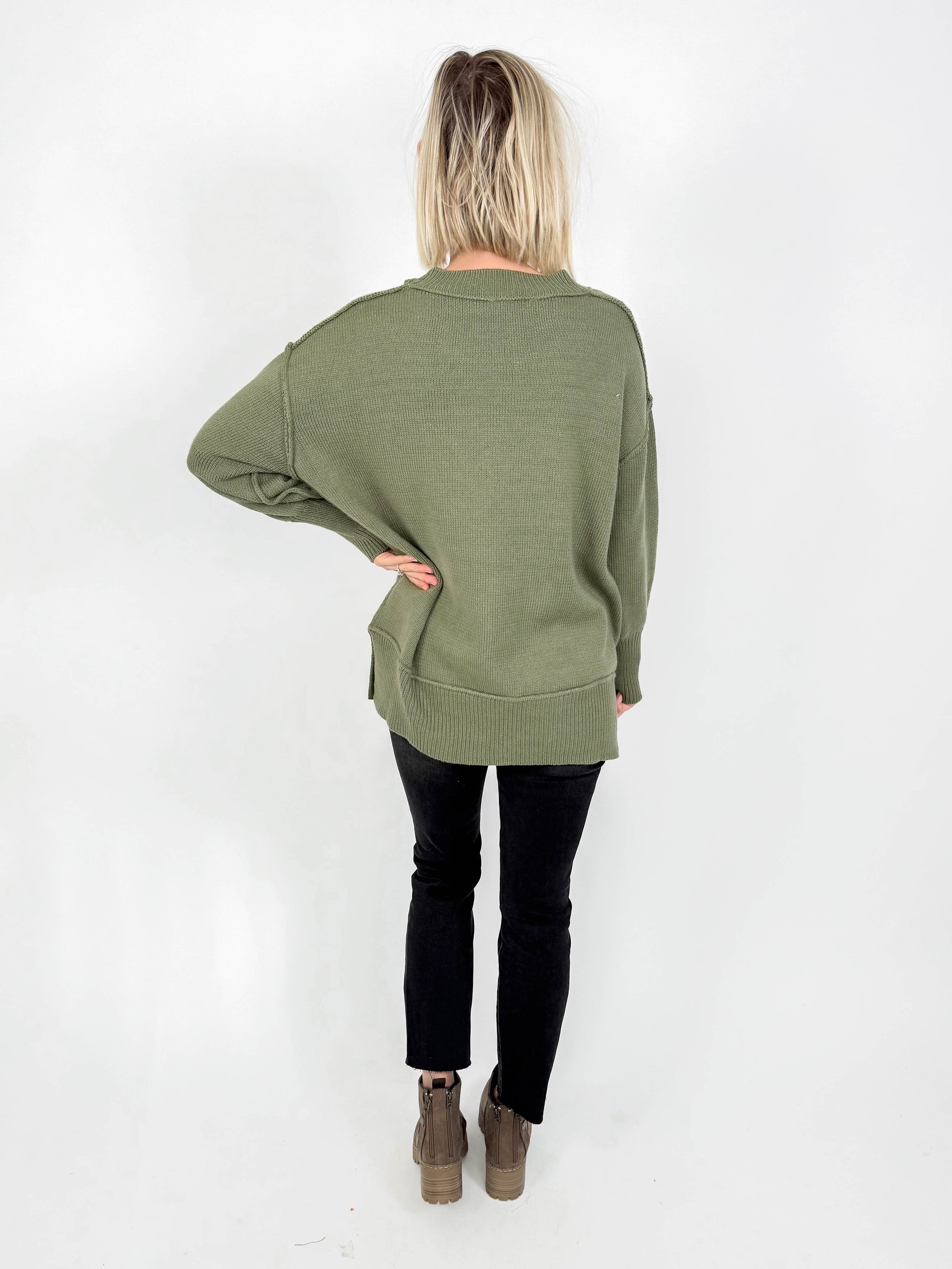 Ina Sweater- OLIVE
