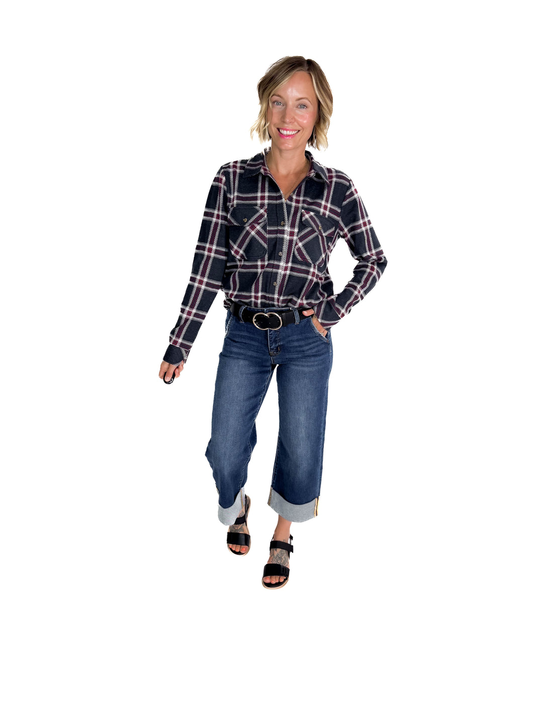 THREAD & SUPPLY Cassian Shacket- PLAID