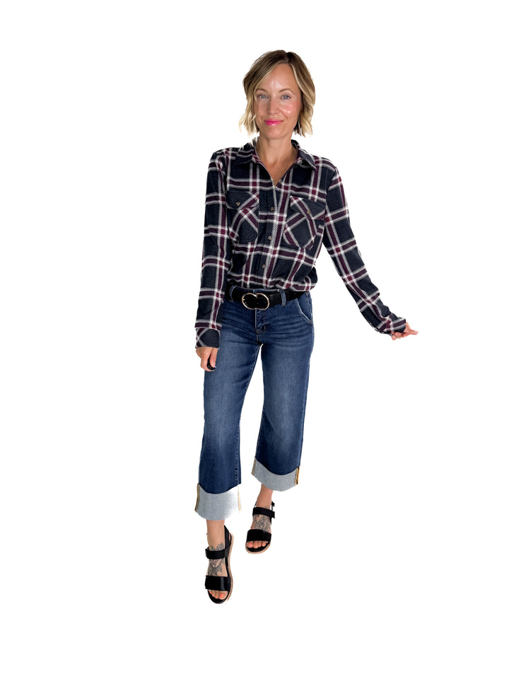 THREAD & SUPPLY Cassian Shacket- PLAID