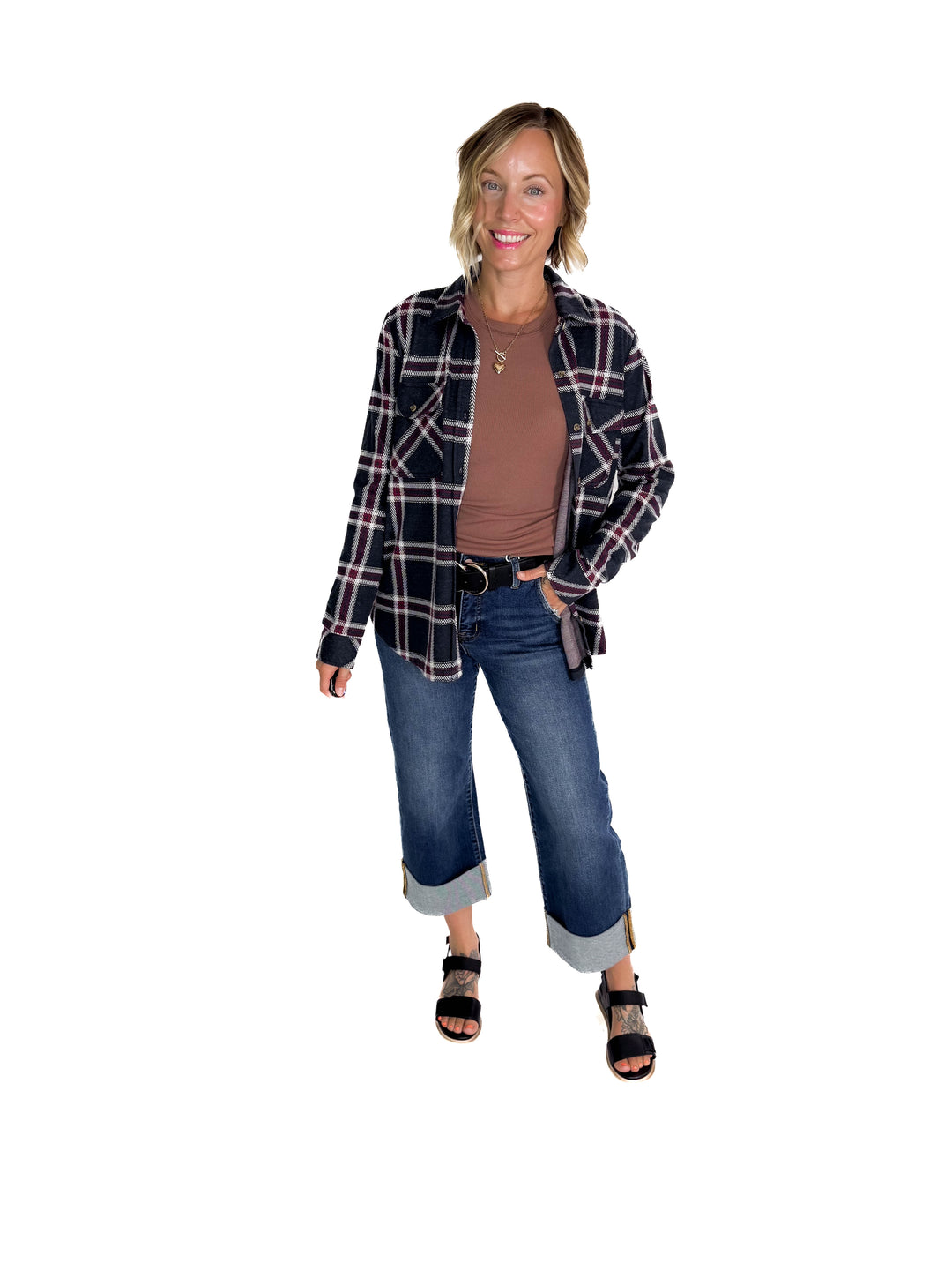 THREAD & SUPPLY Cassian Shacket- PLAID