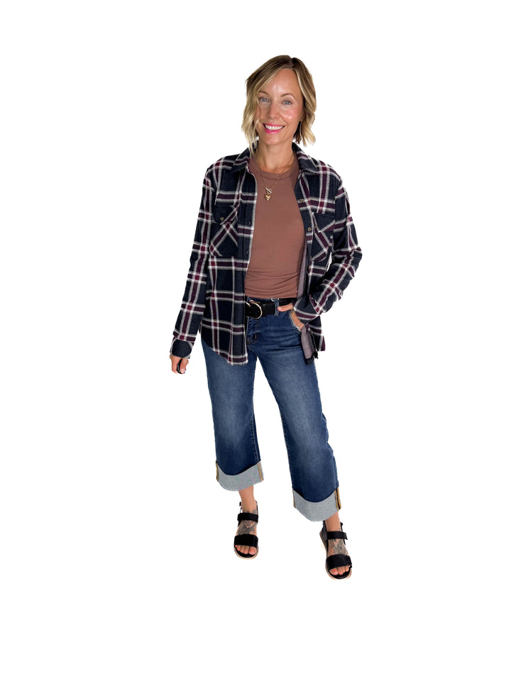 THREAD & SUPPLY Cassian Shacket- PLAID