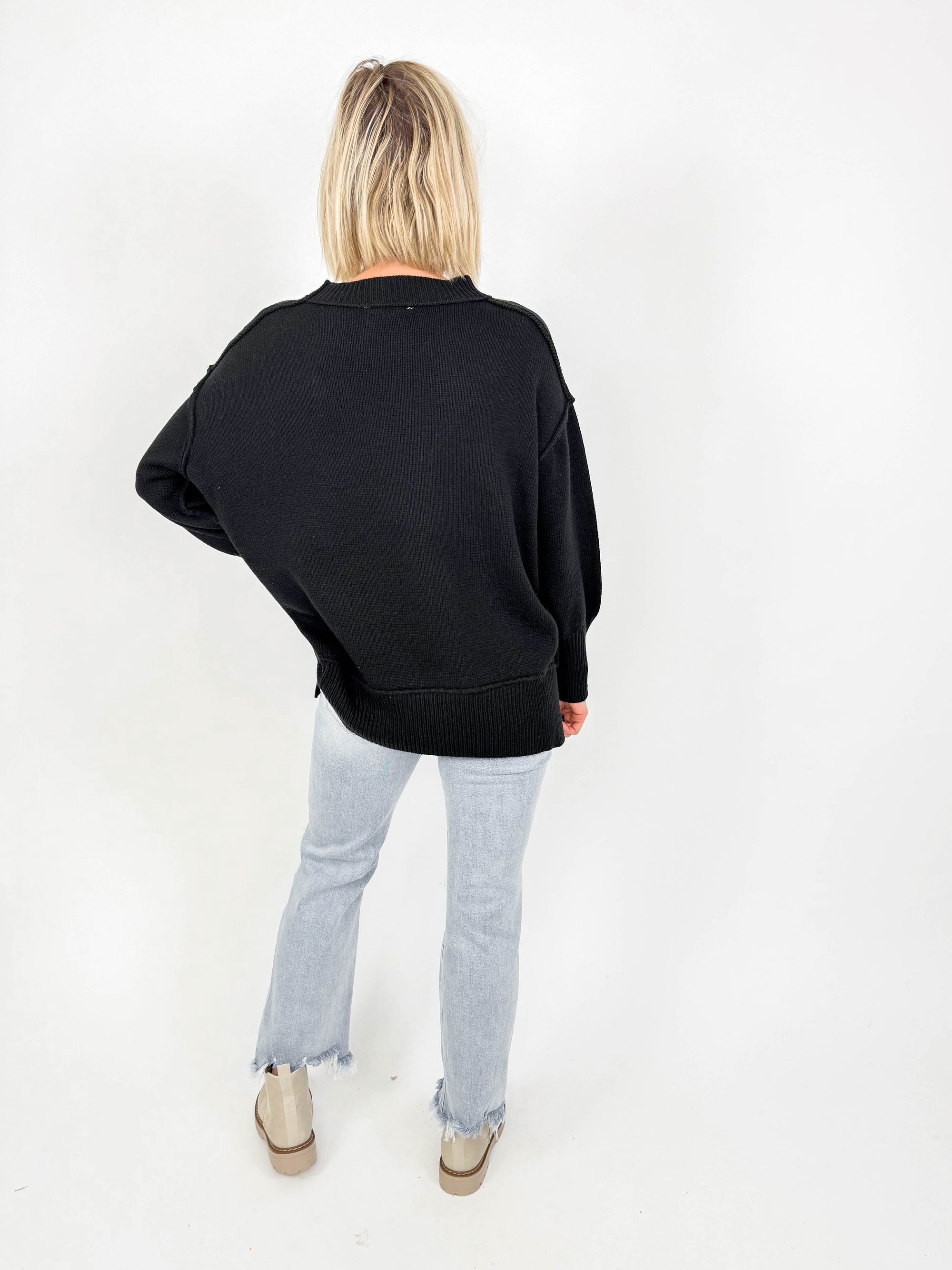 Ina Sweater- BLACK