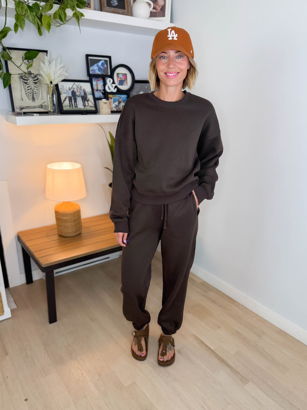 Only Best Long Sleeve Crew Neck- CHOCOLATE TORTE