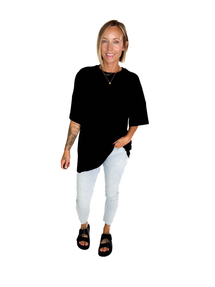 Noisy May Mocca Tunic- BLACK