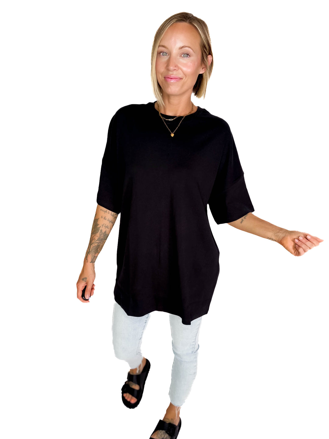 Noisy May Mocca Tunic- BLACK