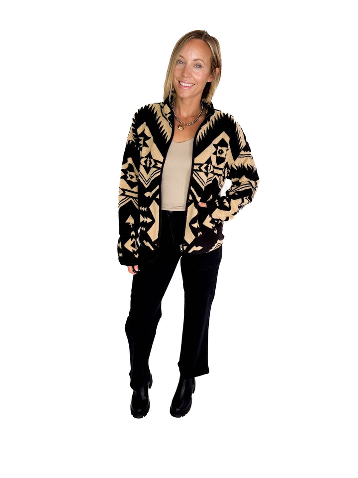 Canyon Jacket- CREAM/BLACK