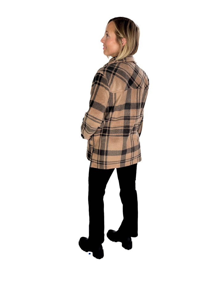 Santa Fe Jacket- PECAN BLACK PLAID