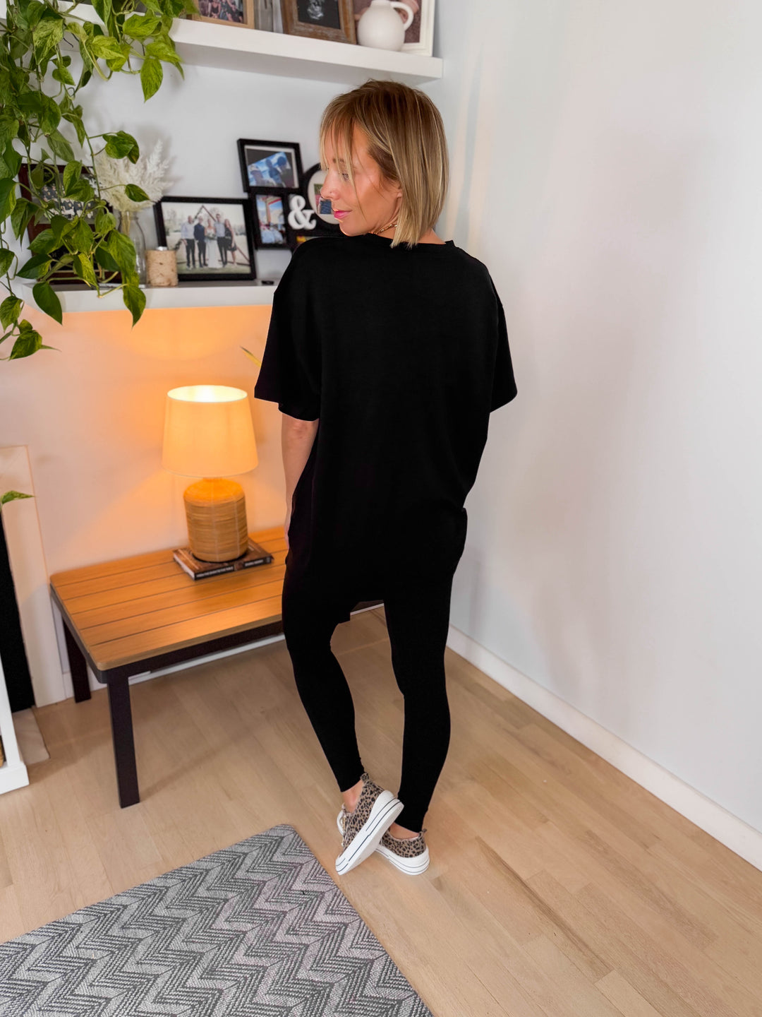 Champlain Cotton Legging Set- BLACK