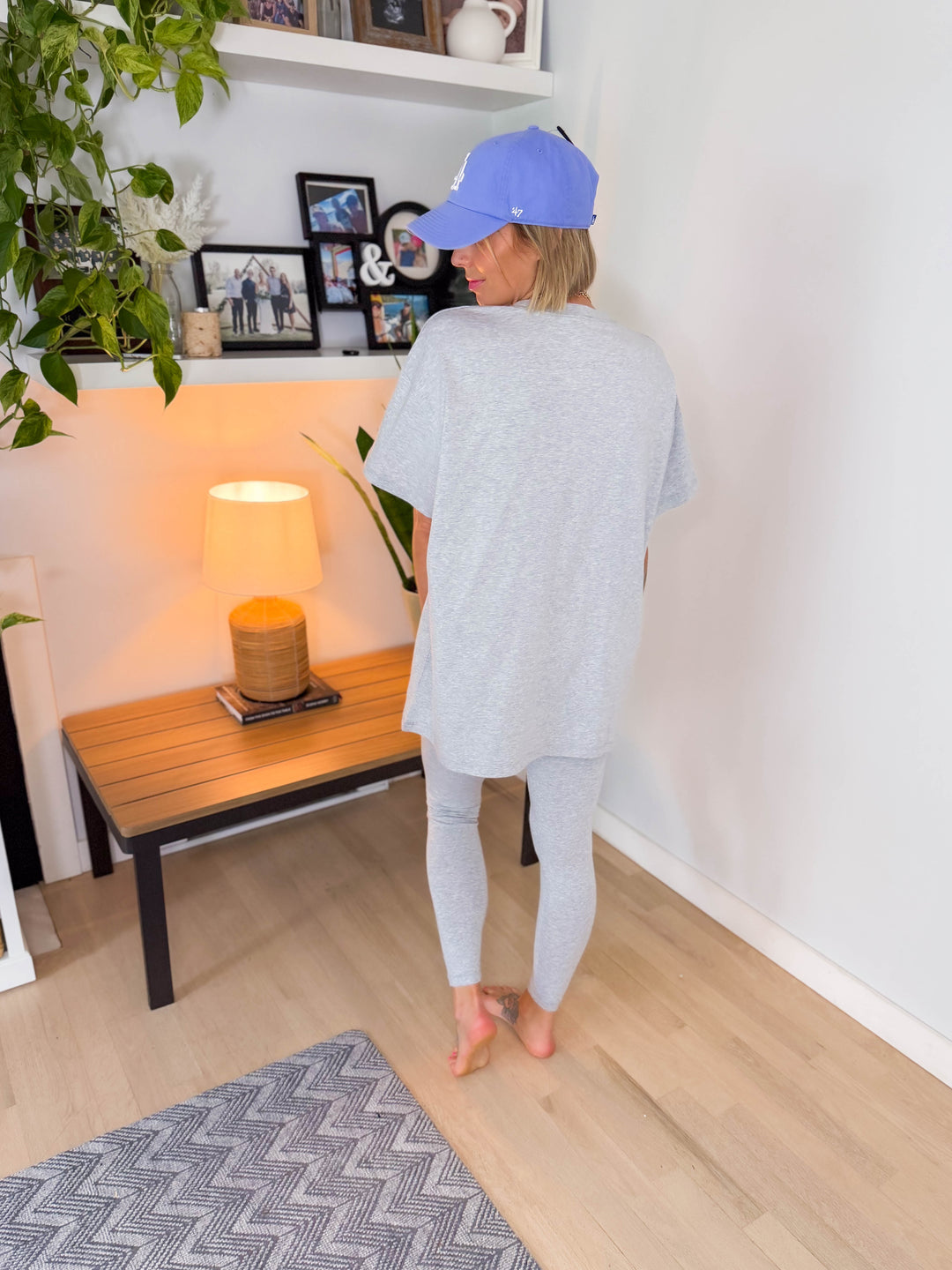 Champlain Cotton Legging Set- HEATHER GREY