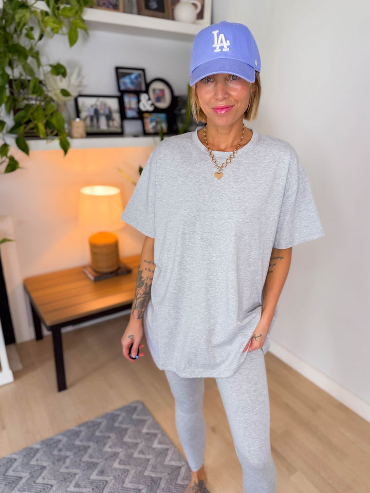 Champlain Cotton Legging Set- HEATHER GREY