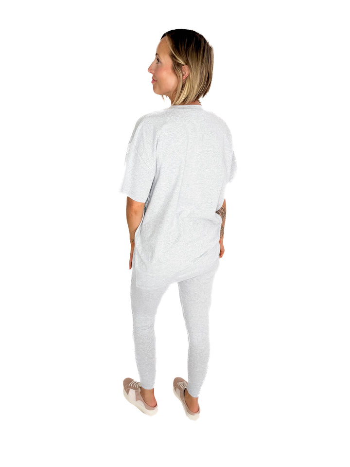 Champlain Cotton Legging Set- HEATHER GREY