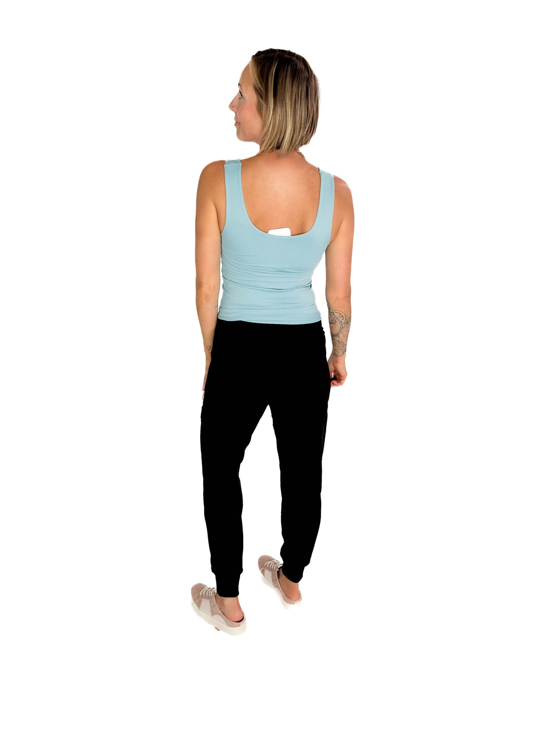 Justina Seamless Tank Top- DUSTY TEAL