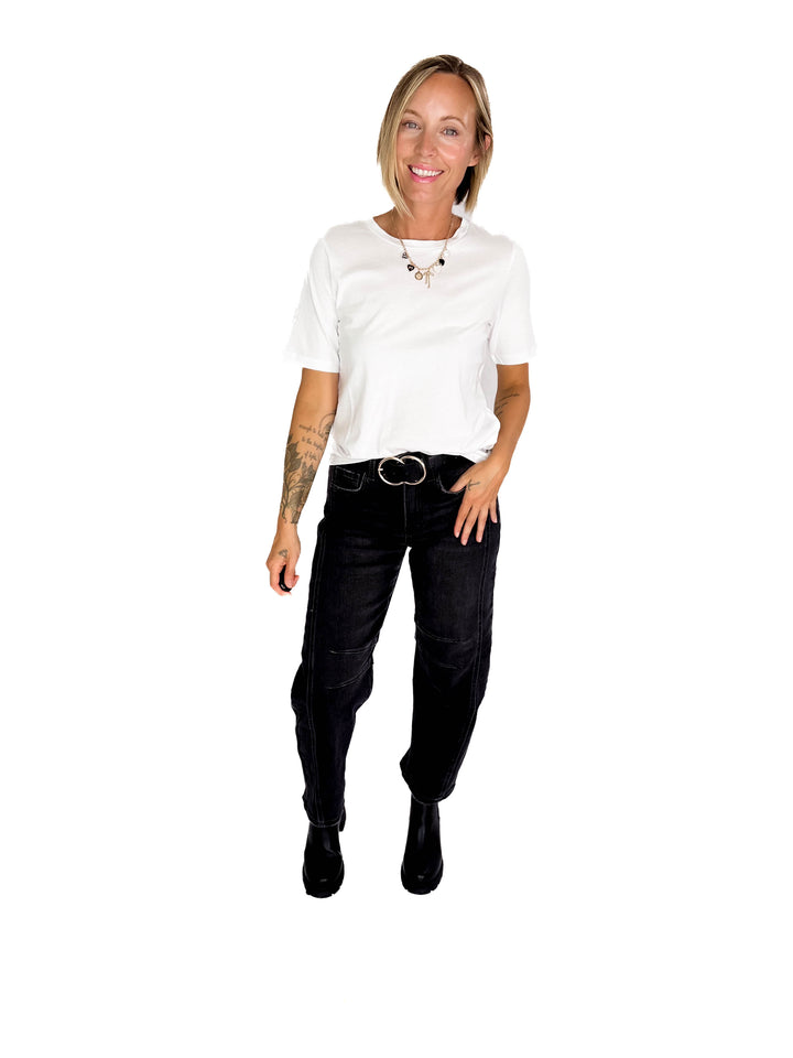 ONLY Loni Short Sleeve Tee- WHITE
