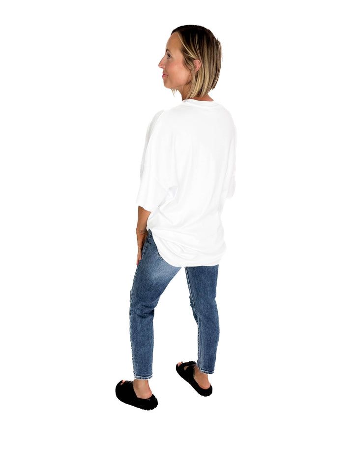 Noisy May Mocca Tunic- BRIGHT WHITE