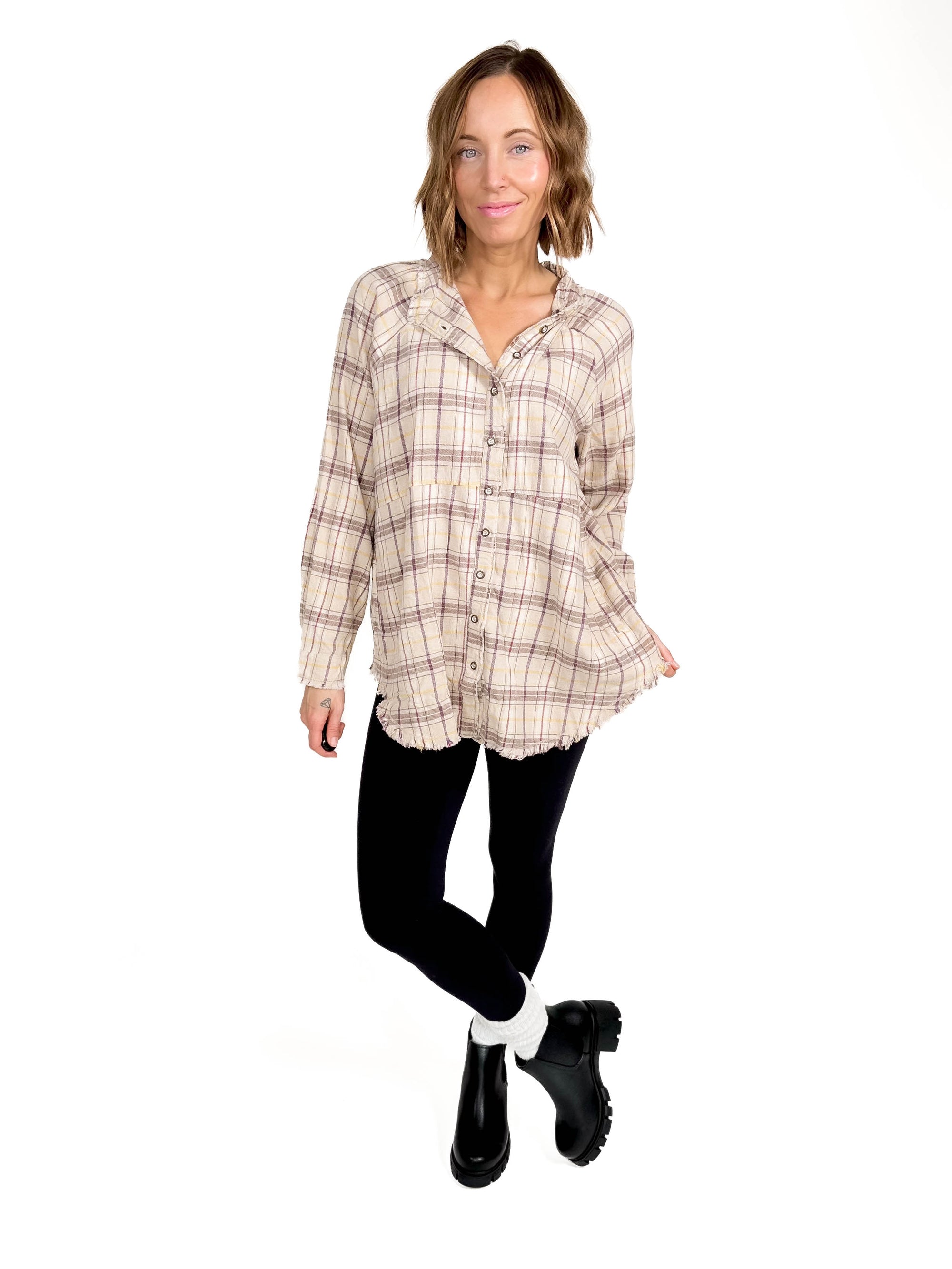 Abigail Flannel Top